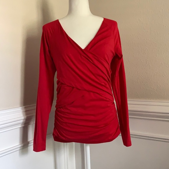Sundance Red Knit Long Sleeve Top - Picture 1 of 6